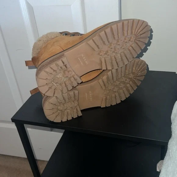 M Gemi Alpi Leather Booties Tan Women’s Size 40 - Picture 5 of 8